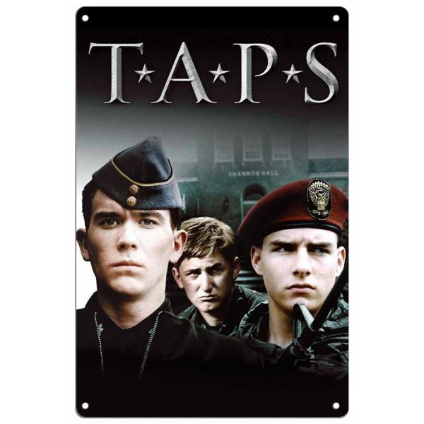 映画【トム・クルーズ/Tom Cruise】タップス Taps メタルプレート ブリキ看板 サビ風なし -19