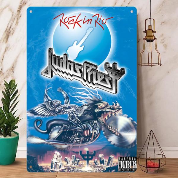 Rock Poster / ロックポスター【 ジューダス・プリースト / Judas Priest 】メタル ポスター /ブリキ看板/ヴィンテージ/メタルプレート-3
