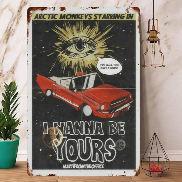 Arctic Monkeys アークティックモンキーズ リトグラフ ポスター cny1_metalplate-rock-27