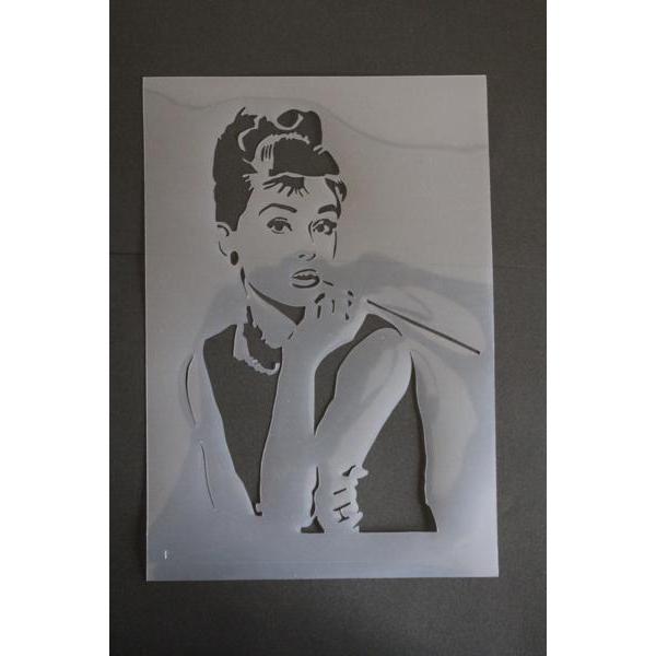オードリー・ヘプバーン イラスト 大判 woodprint オードリー・ヘプバーン イラスト 大判 woodprint