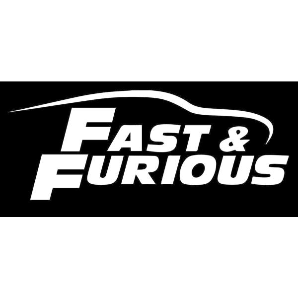 人気!ワイルド・スピード ステッカー!Fast＆Furious車用シール-2-ホワイト/白/white