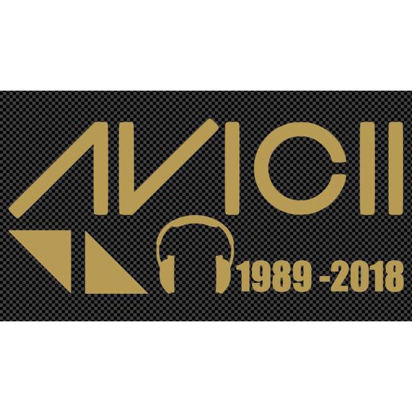 【全16色】DJ アヴィーチー/DJ Avicii/RIP Avicii car sticker-1/カー ステッカー/車用/シール/Vinyl/Decal/デカール/ゴールド・gold・金