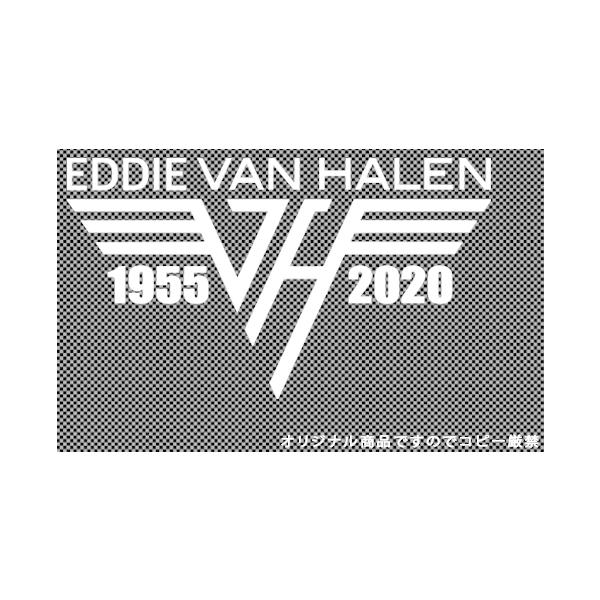 全18色!大人気!ロックバンドステッカー!Edward Van Halen/エドワード・ヴァン・ヘイレン/エディ/ギター/ギタリスト/デカール/シール-1-白