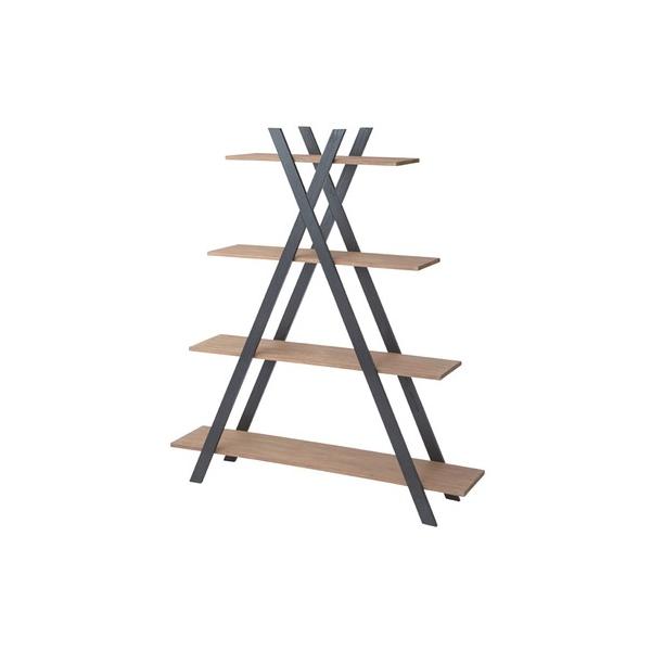 シェルフ 4段 シェルフ 棚 収納 4段 木製 天然木 小物 見せる収納 カントリー スタイリッシュ