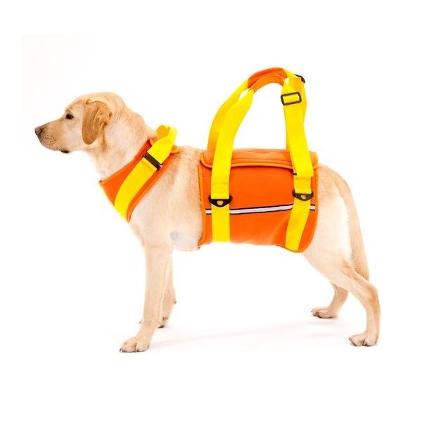 歩行補助ハーネス 大型犬用 ネオプレーンオレンジ 全5サイズ Ss S M L Ll 犬 ハーネス
