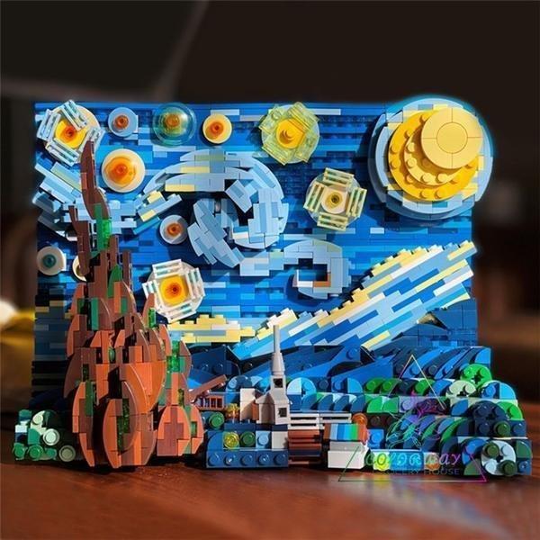 ブロック おもちゃファン?ゴッホ 「星月夜」The Starry Night レゴ 互換 知育玩具 クリスマスプレゼント