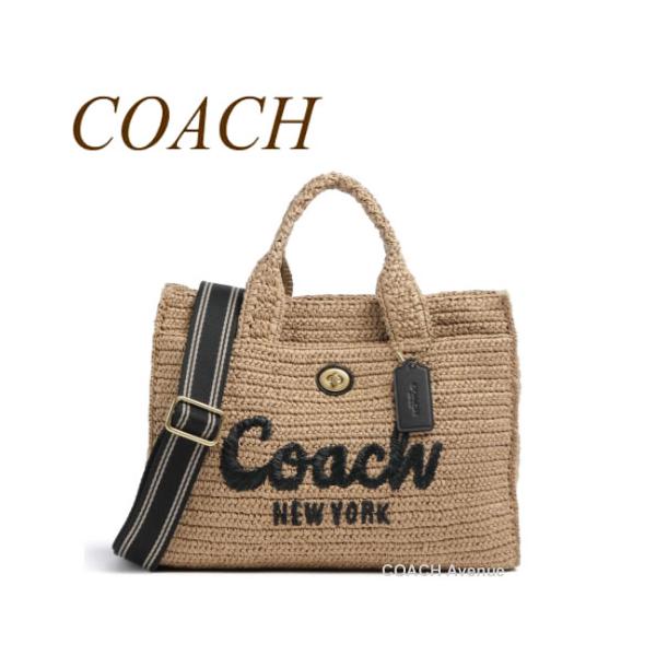COACH（コーチ） ブラックフライデー かごバッグ COACH CAM71 ストロー