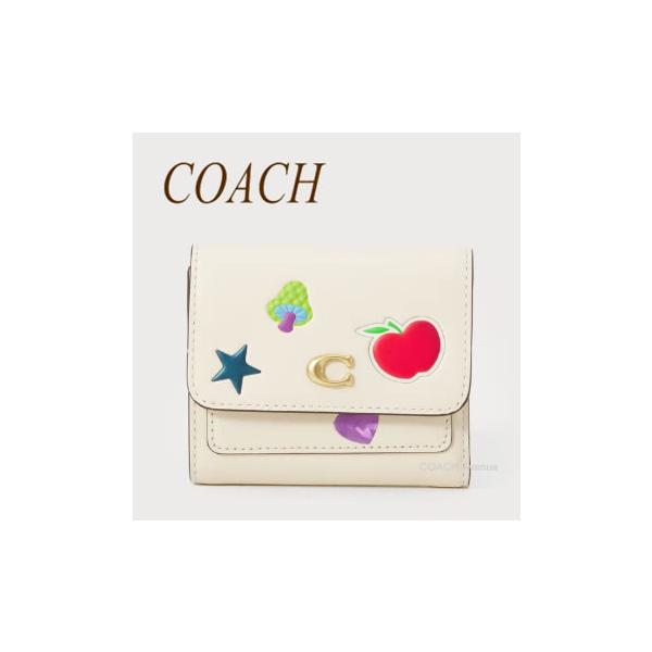 【新品】コーチ CCD00 B4CAH (チョーク×マルチカラー) 財布 三つ折り財布 COACH MILA レザー ステッカー プリント スモール フラップ ウォレット アウトレット レディース Amazon | コーチ CCD00 B4CAH チョークマルチ ミラ スモール フラップ