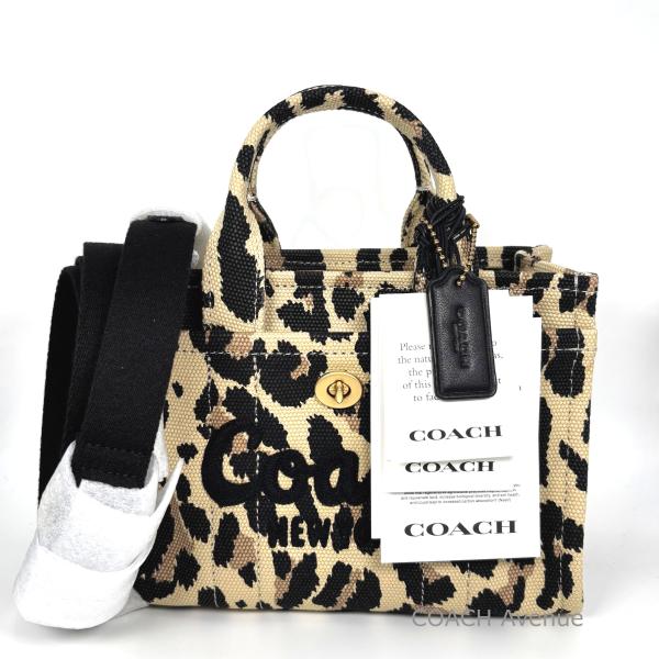 COACH（コーチ） ヒョウ柄 COACH CCG01 カーゴ トート バッグ 20