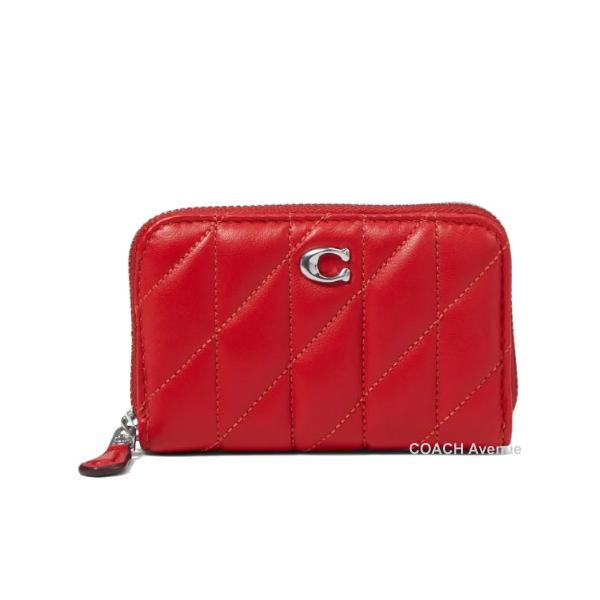レア✨【未使用】Coach コーチ キルティング ケース ミニ財布 レッド COACH（コーチ） なくなり次第終了セール COACH CM505 スモール ジップ