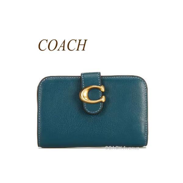 人気】 コーチ タビー 折り財布 C金具 コンパクト バイカラー レザー