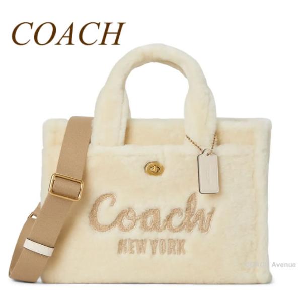COACH モコモコが可愛い コーチ CY386 カーゴ トート バッグ COACH モコモコが可愛い コーチ CY386 カーゴ トート バッグ