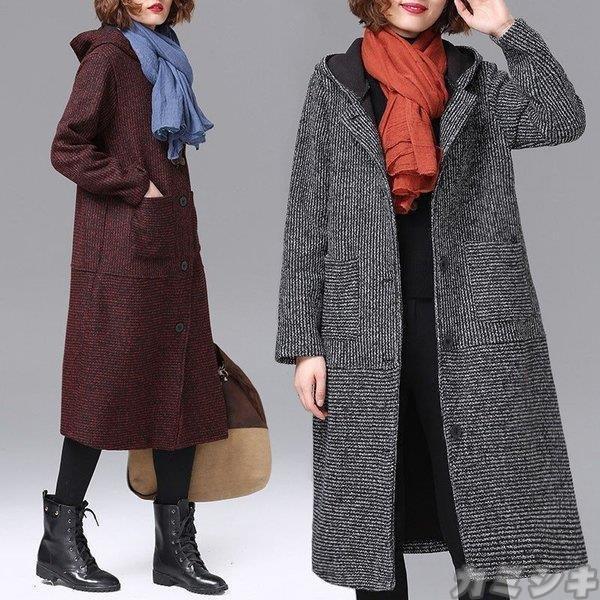超目玉 キルテ ボア カッコ良い 上品な冬コート ィングコート 40代 30代 大きいサイズ 体型カバー ロング コート フード付 アウターボア 40代 チェスターコート レディース コート アウター Headshotsbar Com