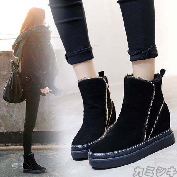 おしゃれ 裏起毛 レディース スニーカー ショートブーツ 厚底 冬 秋 裏起毛 レディース スニーカー ショートブーツ 秋 グリーン ブラック ブーティー カジュアル ローヒール ハイカット フラットソール 7cm 厚底 冬 アウトドアシューズ Www Solidarite Numerique Fr