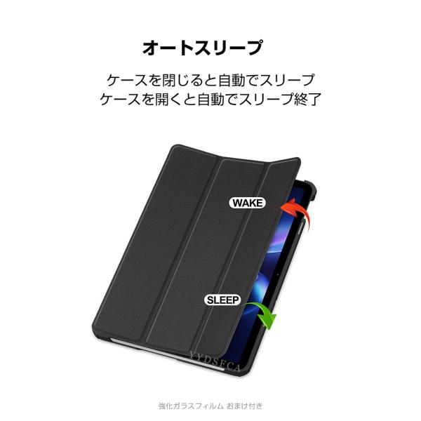 �V���I�~ ���h�~ �p�b�h 2 9.7�^ �p�̎����₷�� ����h�~ �X�^���h�@�\ �u�b�N�^ �֗� Redmi Pad 2 �P�[�X  (2026���f�� ) �ϏՌ� �蒠�^�J�o�[ ���i�摜4