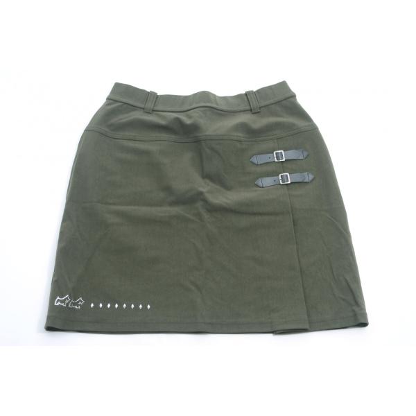 coco 中古【SALE】 ブラック＆ホワイト BLACK&WHITE レディース スカート 2(M) カーキ ストレッチ レターパックプラス発送可 60912