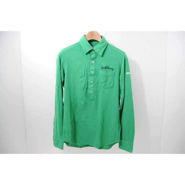 中古【SALE】ジャックバニー Jack Bunny!! メンズ 長袖ポロシャツ 4(M) 緑 グリーン レターパックプラス発送可 61798