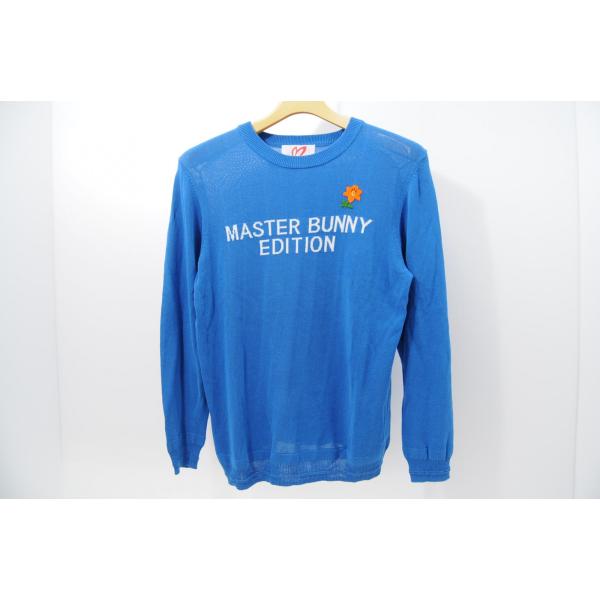 中古【SALE】マスターバニーエディション レディース セーター 1(M) 青 長袖 クルーネック ニット レターパックプラス発送可 68693