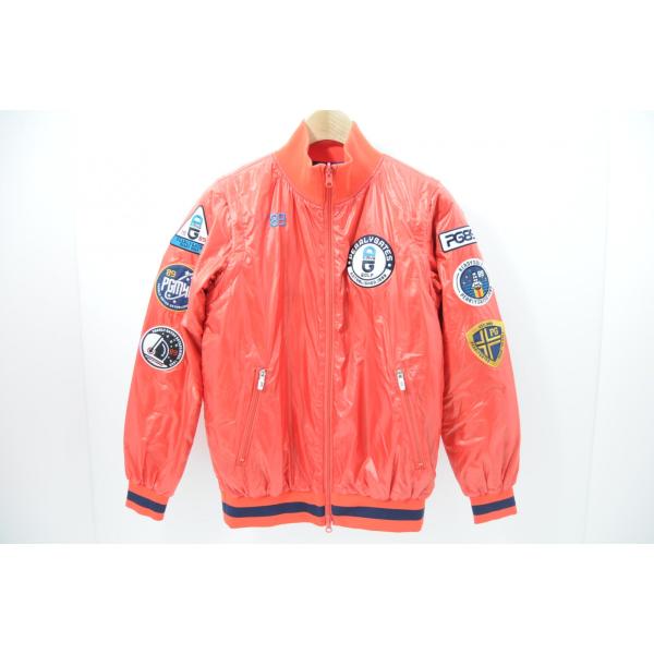 coco 中古【SALE】 パーリーゲイツ レディース ブルゾン 0(S) 赤×青 レッド 長袖 リバーシブル 中綿 レターパックプラス発送可 71437