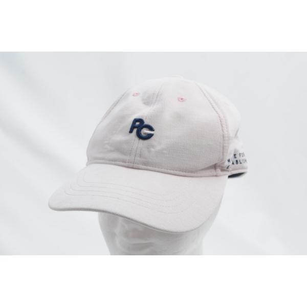 coco 中古【値下げ】 パーリーゲイツ PEARLY GATES キャップ フリー 薄ピンク コーデュロイ レターパックプラス発送可 71681
