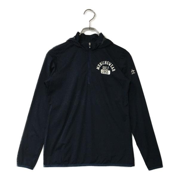 coco 中古【値下げ】 マンシングウェア Munsing wear レディース パーカー M 紺長袖プルオーバー ネコパケ発送可 87169