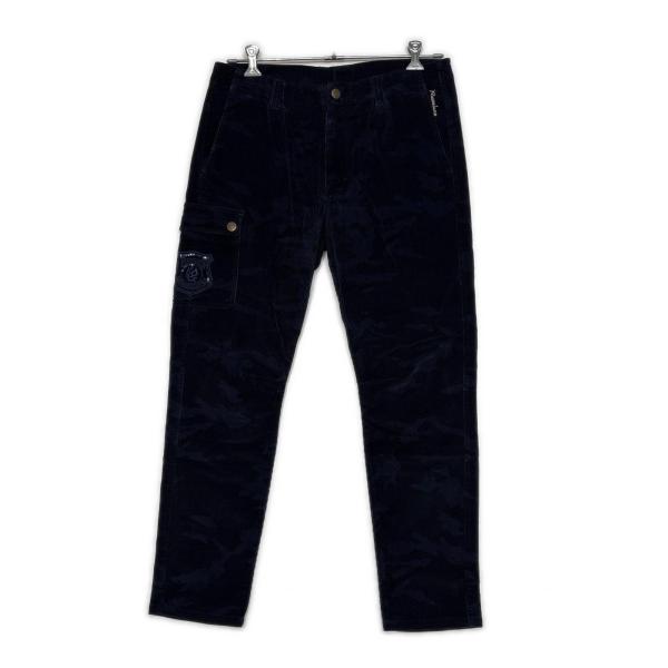新品 ラッセルノ コⒽバット ポケット カモフラ ゴルフパンツ (5/L) h Russeluno（ラッセルノ） coco 中古【値下げ】 メンズ パンツ 5(L) 紺