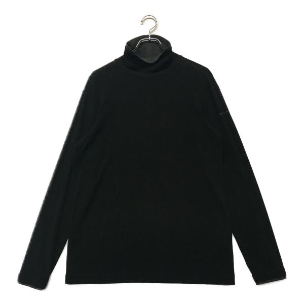 coco 中古【値下げ】ヒールクリーク  メンズ 長袖シャツ 50(L) 黒 ブラック ハイネック 秋冬素材 レターパックプラス発送可 110825