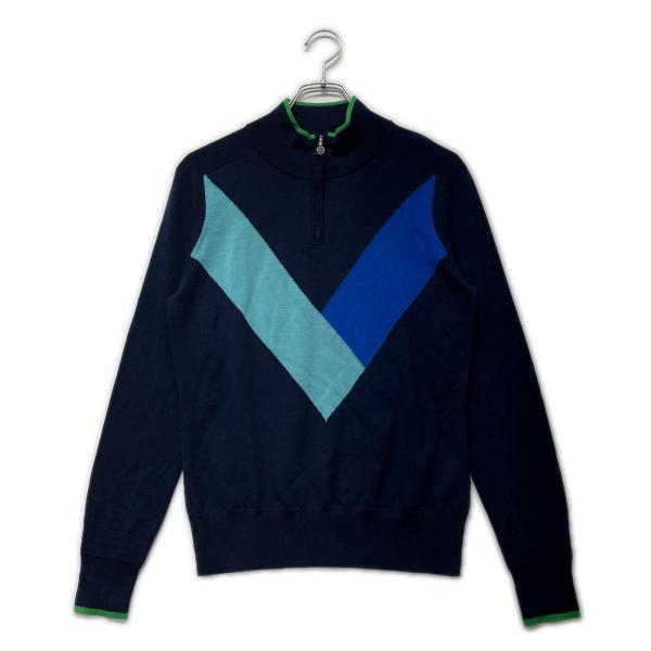 coco 中古 ジーフォア G/FORE レディース セーター S ネイビー ハーフ
