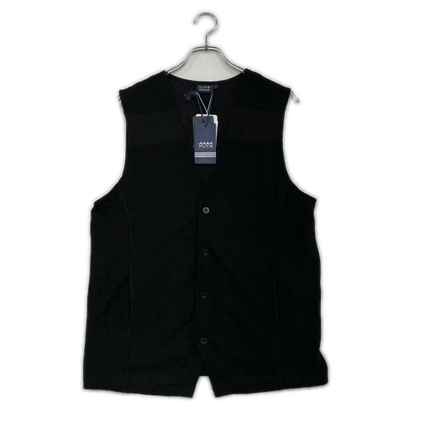 coco 未使用品 ムータマリン muta MARINE メンズ ベスト 7(XL) ブラック 黒 メッシュ ストレッチ muta MARINE GOLF（ムータマリンゴルフ） coco 未使用品 ムータマリン