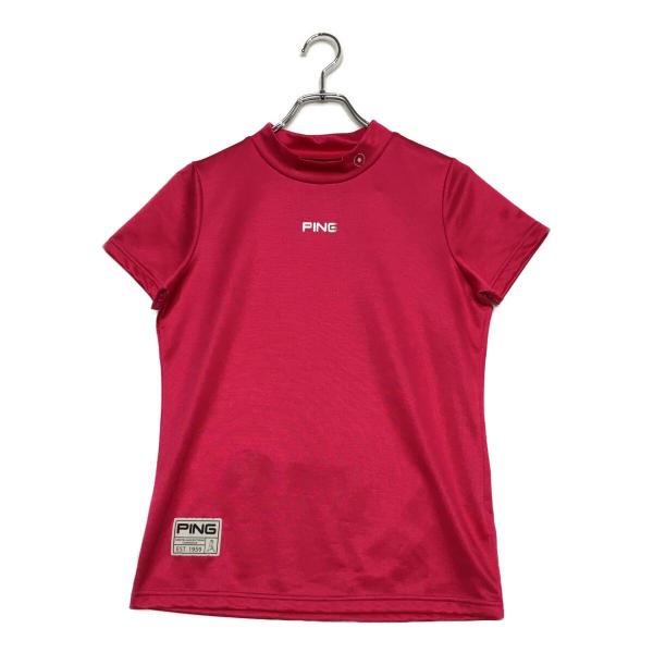 coco 中古 ピン PING レディース 半袖シャツ M ピンク モックネック ネコポス発送可 K027945