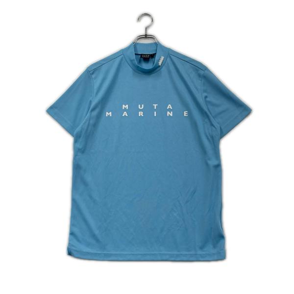coco 中古 ムータマリン muta MARINE メンズ 半袖シャツ 6(L) ベージュ×紺 モックネック muta MARINE GOLF（ムータマリンゴルフ） coco 中古 ムータマリン muta