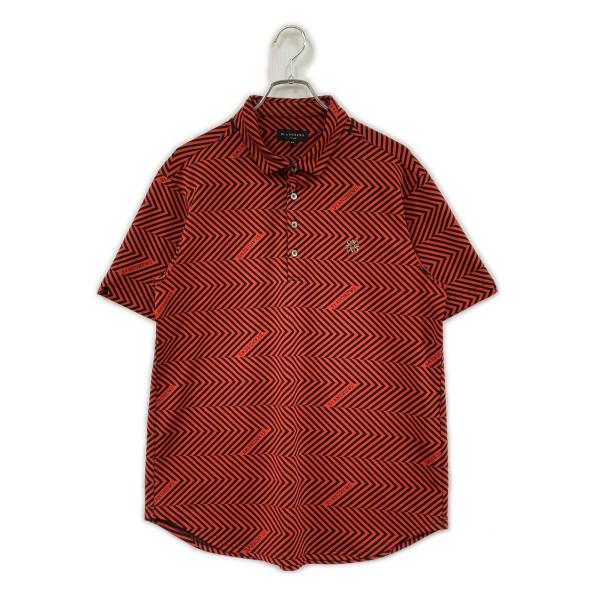coco 中古 セントアンドリュース StANDREWS メンズ 半袖ポロシャツ LL レッド 赤系 総柄 coco 中古 セントアンドリュース StANDREWS メンズ 半袖ポロシャツ LL