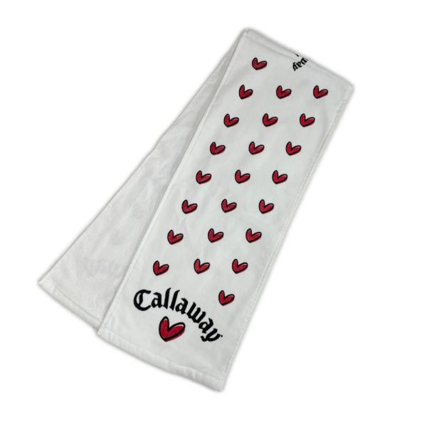 coco 未使用品 キャロウェイ Callaway ノベルティグッズ ホワイト 白 マフラータオル ハート柄 K031102