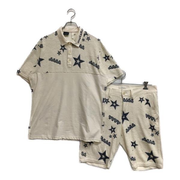 ムータマリン ポロシャツセットアップ L ホワイト muta MARINE GOLF（ムータマリンゴルフ） coco 中古 ムータマリン