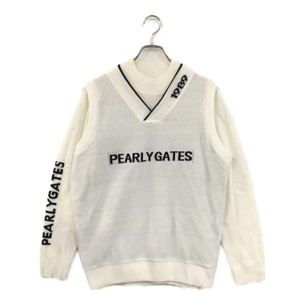 PEARLY GATES（パーリーゲイツ） 中古 メンズ セーター 5(L) ホワイト