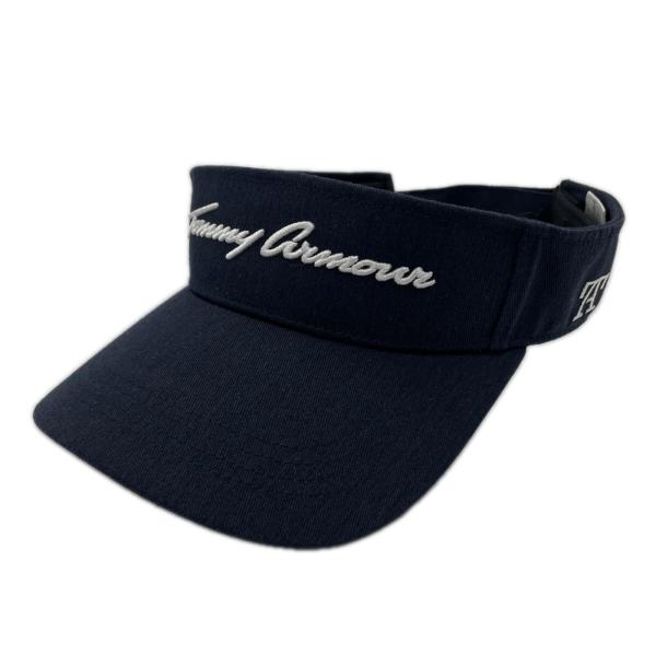 coco 未使用品 トミーアーマー Tommy Armour サンバイザー フリー ネイビー 紺 刺しゅうロゴ シンプル レターパックプラス発送可 K032867