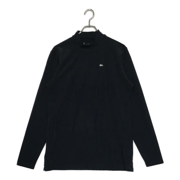 BRIEFING★ブリーフィング★モックネック長袖★ネイビー×ホワイト★美品 BRIEFING（ブリーフィング） 中古 メンズ 長袖シャツ L 紺 ネイビー