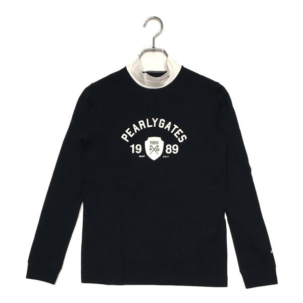 新品、未使用　パーリーゲイツ　長袖　モック濃紺 PEARLY GATES（パーリーゲイツ） 中古 レディース 長袖シャツ 1(M) 紺