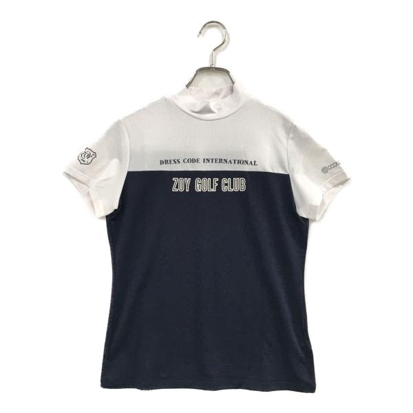 Zoy Golf Club レディース ゴルフシャツ ZOY（ゾーイ） coco 未使用品 レディース 半袖シャツ 36(S) 白×紺