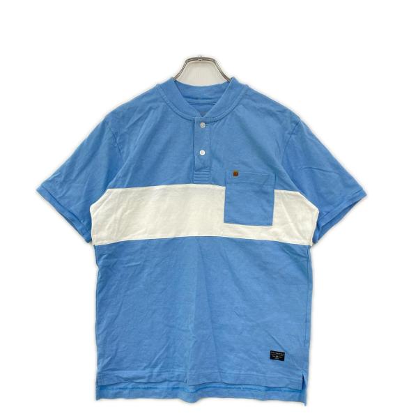 coco 中古 トラビスマシュー TRAVIS MATHEW メンズ 半袖Ｔシャツ M ブルー系 水色 ポケット 春夏 ネコポス発送可 K035972