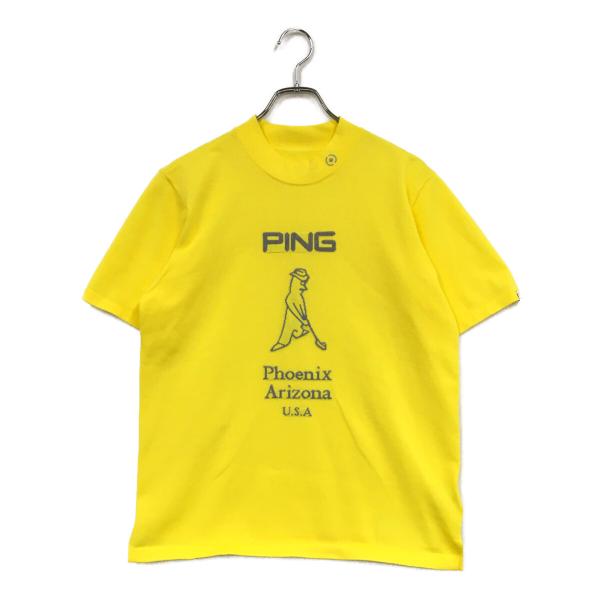 PING（ピン） 中古 メンズ ニット M 黄色 イエロー 半袖ニット モック
