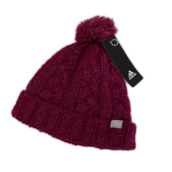 coco 未使用品【値下げ】 アディダスゴルフ adidas GOLF ニット帽 フリー パワーベリー ポンポンビーニー ネコポス発送可 K5274