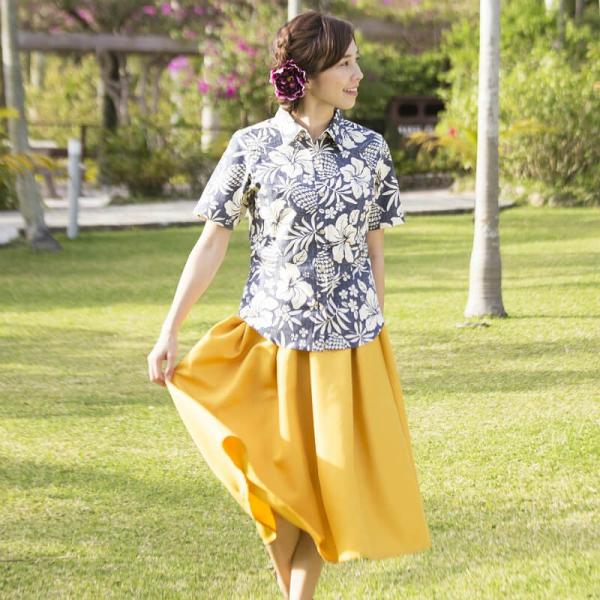 かりゆしウェア アロハシャツ レディース 女性用 Tropical Pineapple 全4色 沖縄結婚式にアロハシャツ 送料無料 Buyee Buyee Jasa Perwakilan Pembelian Barang Online Di Jepang