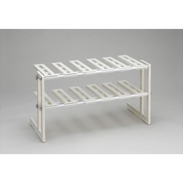 シンク下フリーラック2段　伸縮タイプ