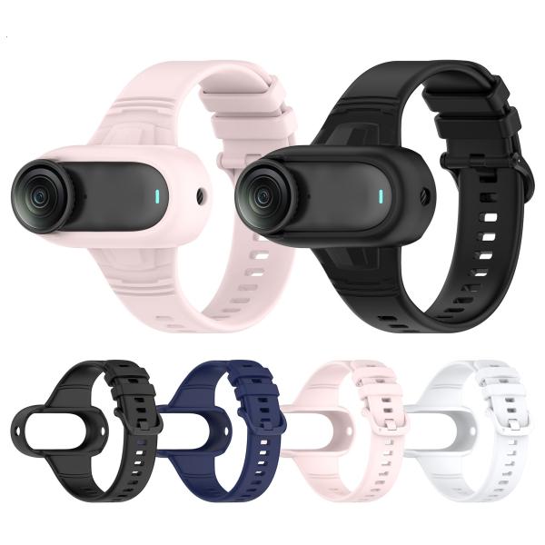 Insta360 GO 3 / GO 3S 対応 シリコンリストバンド 腕時計型カメラマウント ハンズフリー撮影用 スポーツ・旅行・アウトドア・日常記録に最適 保護カバー 一体型