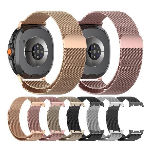 Galaxy（ギャラクシー） Watch8 40mm / 44mm ＆ Galaxy Watch 8 Classic 用 替えバンド ステンレスベルト マグネット式 交換ベルト フィットネスウォッチ 腕時計