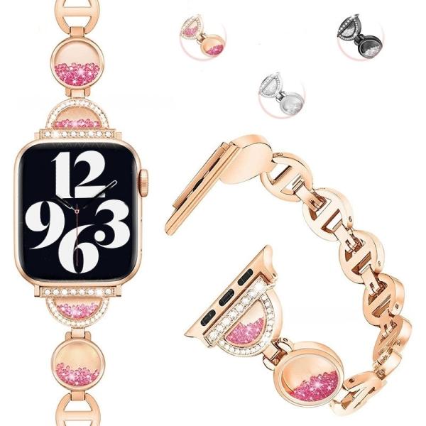 スマートウォッチ 22mm Apple Watch 対応バンド 49mm 41mm 40mm 38mm 45mm 44mm 42mm ベルト 交換ベルト レディース ステンレス製  アップルウォッチ バンド交換