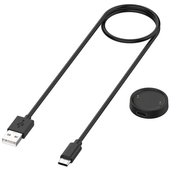 Amazfit Active 2 対応 充電ケーブル USB充電ケーブル ワイヤレス充電 磁気吸着充電器 マグネット充電ケーブル スマートウォッチ充電器 急速充電 交換用充電ケー