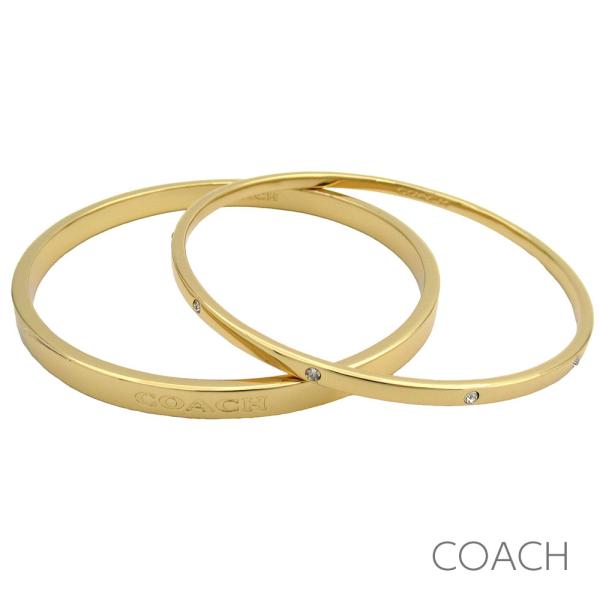 新品未使用品coachバングル COACH コーチ ブレスレット バングル 2連 セット レディース