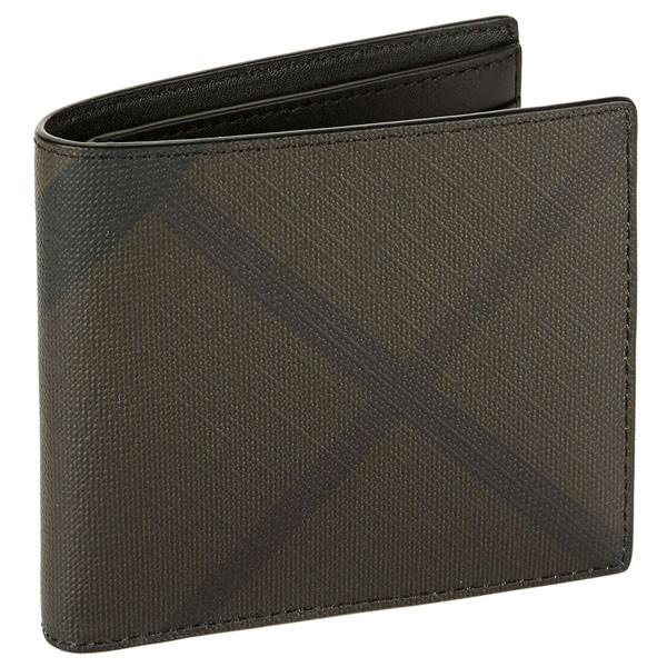 バーバリー ロンドン 二つ折り財布 メンズ Burberry チェック柄